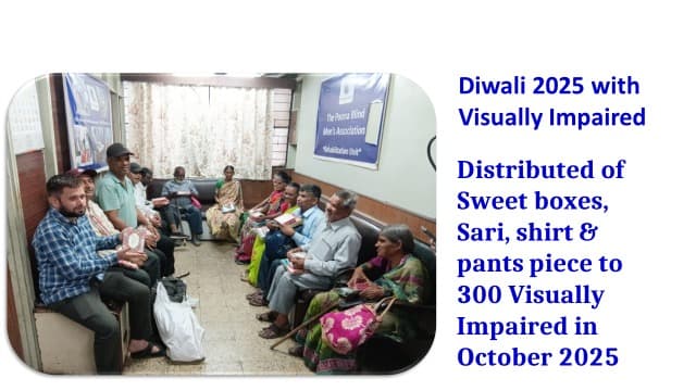 Dignitaries indoors distributing sweet boxes